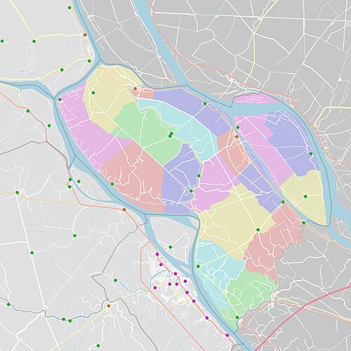 Mapa administracyjna powiatu Chomoi