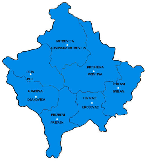 Miasta Kosowa