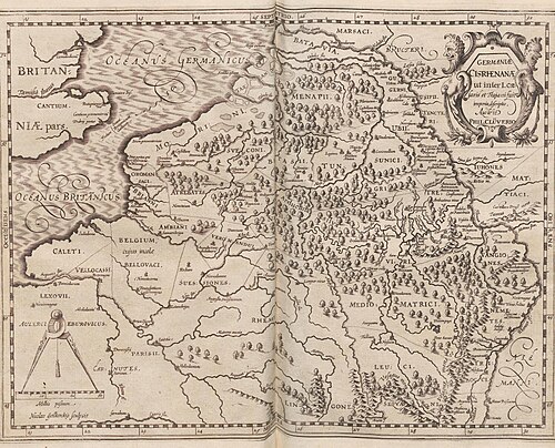 Cluever 1616 - Historyczna mapa Niderlandów