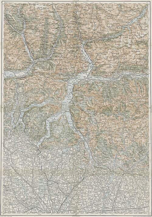 Mapa historyczna Como