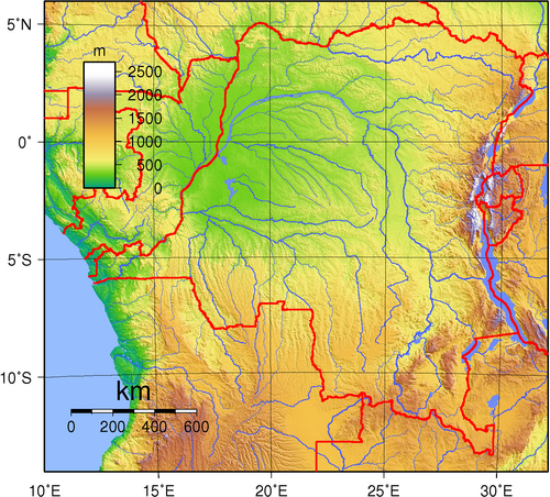 Topografia Konga Kinshasa