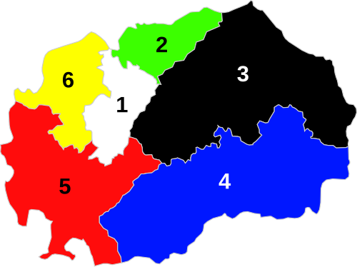 Okręgi wyborcze Macedonii Północnej