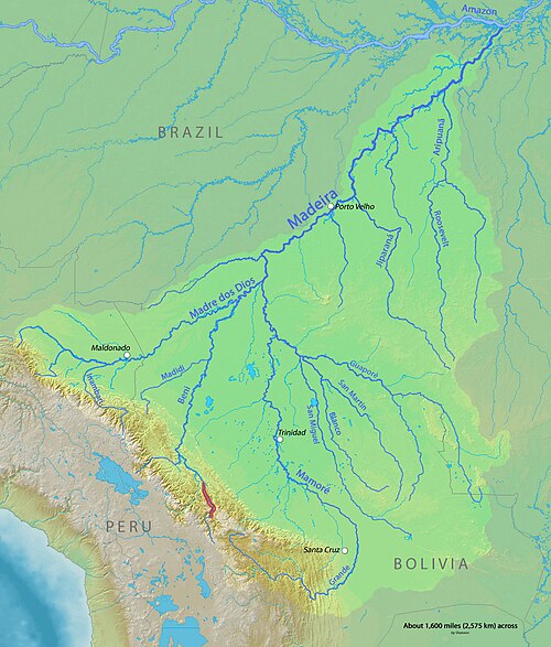 Mapa rzeki Cotocajes