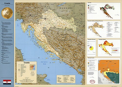 Chorwacja, mapa przeglądu