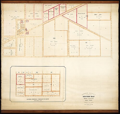Mapa korony - Miasto Dacre
