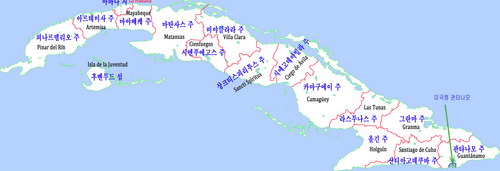 Mapa Kuby