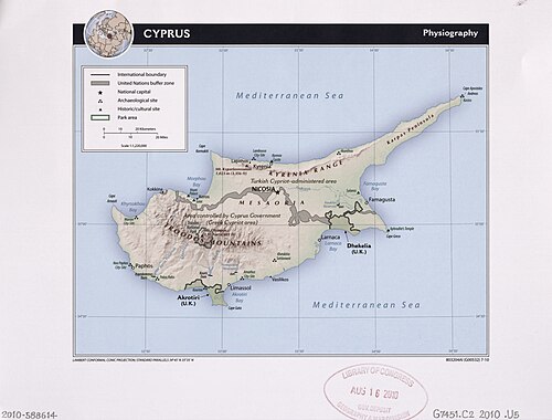 Cypr - Geografia fizyczna