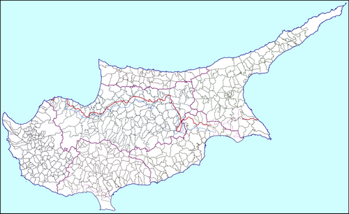 Granice administracyjne Cypru