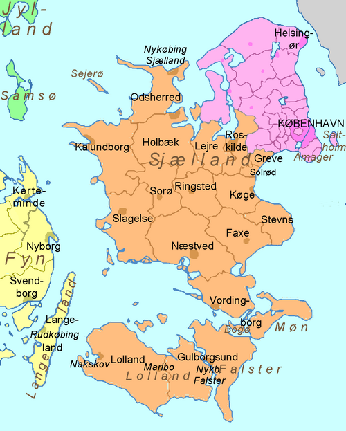 DK gminy Sjælland