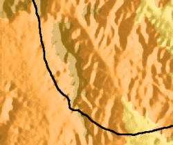 Mapa góry Dagouein