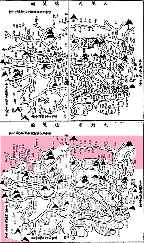 Mapa Wielkiego Wietnamu - całkowita