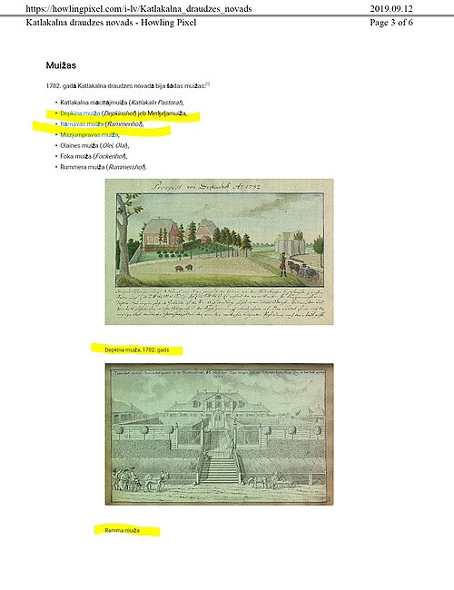 Folwark Depkina i Ramavsa 1782-1785