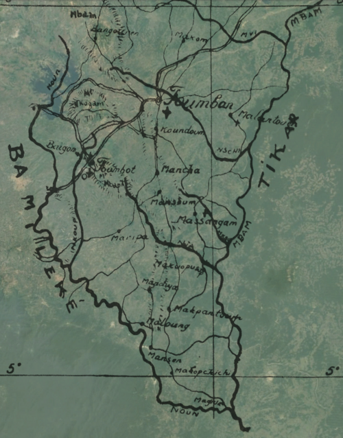Szczegółowa mapa Bamum