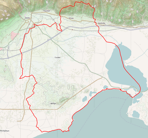 Gmina Avdiron Mapa