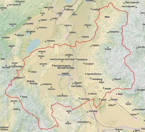 Mapa topograficzna Dimos Eordaia