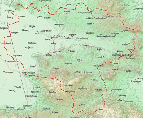 Mapa topograficzna Dimos Farsala