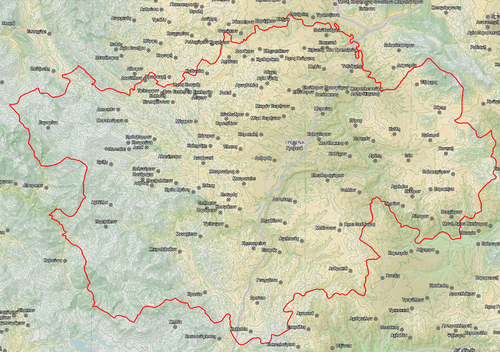 Mapa topograficzna Dimos Grevena