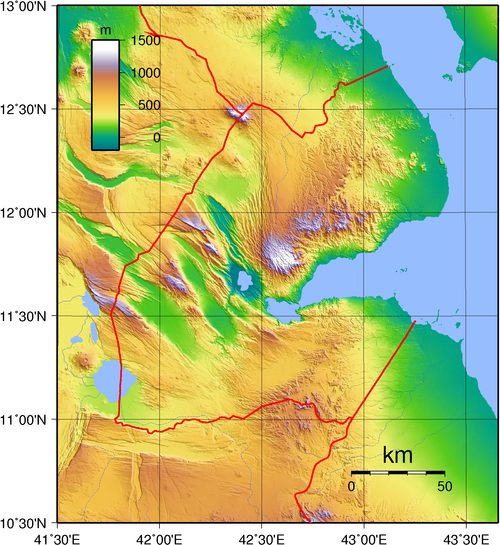 Topografia Dżibuti