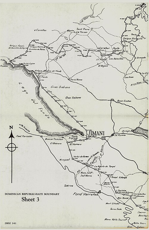 Mapa granicy Dominikana-Haiti część 3