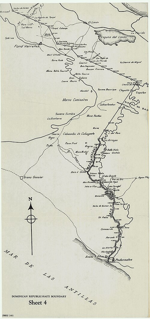Mapa granicy Dominikana-Haiti część 4