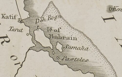Mapa Arabii Wschodniej 1794