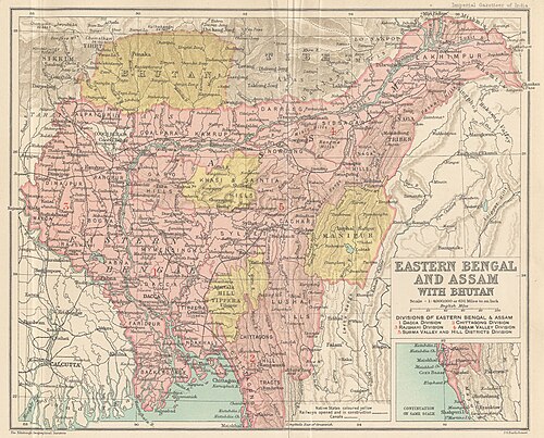 Wschodnie Bengale i Assam z Bhutanem