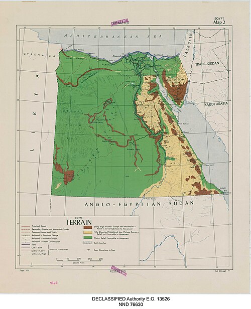 Mapa Egiptu 2 - DPLA