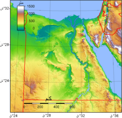 Topografia Egiptu - arabski