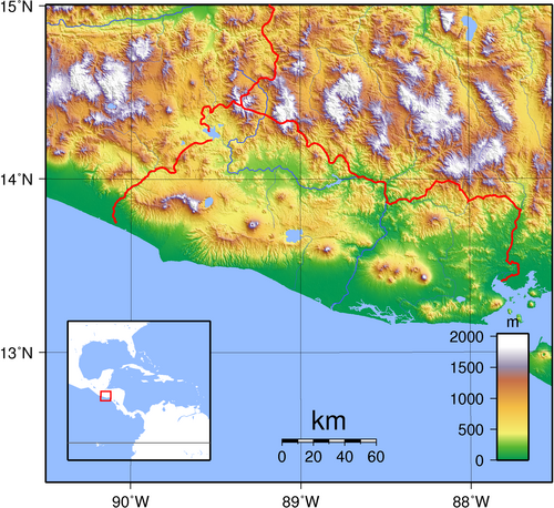 Topografia Salwadoru
