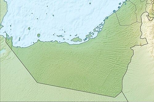 Mapa topograficzna Emiratu Abu Zabi