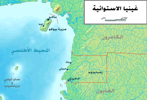 Mapa Gwinei Równikowej