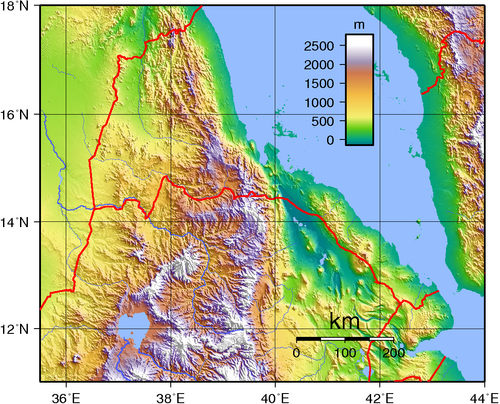 Topografia Erytrei