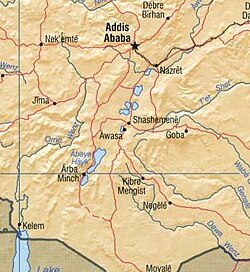 Mapa Etiopii 1