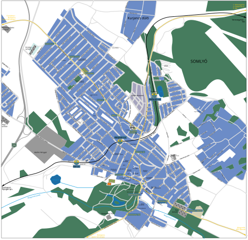 Mapa Fót 2009