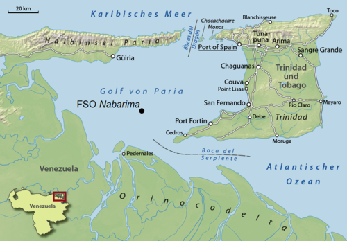 Lokalizacja FSO Nabarima