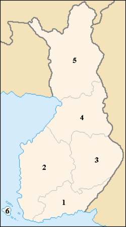 Finlandia podział administracyjny