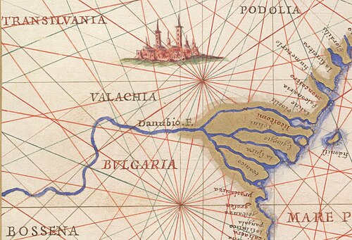 Francesco Ghisolfi. Morze Czarne. Portulan (XVI w.)
