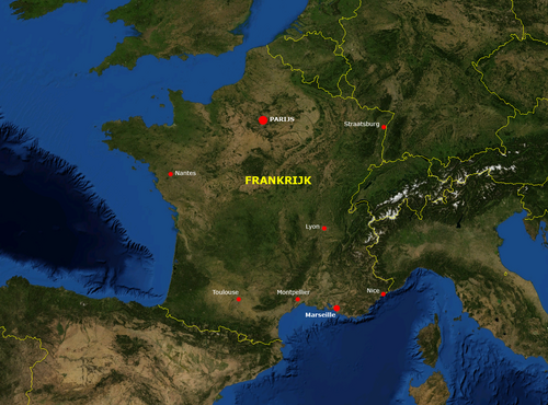 Mapa Francji