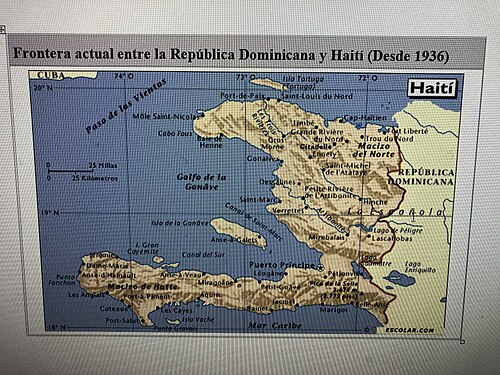 Obecna granica między Dominikaną a Haiti