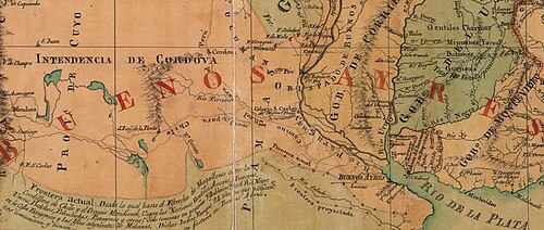 Granica indiańska Wicekrólestwa Río de la Plata 1804