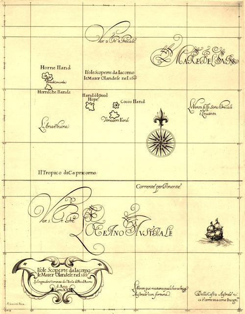 Futuna, Alofi i Tonga na mapie 1646