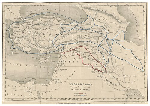 Mapa Azji Zachodniej, Gibbon 1862
