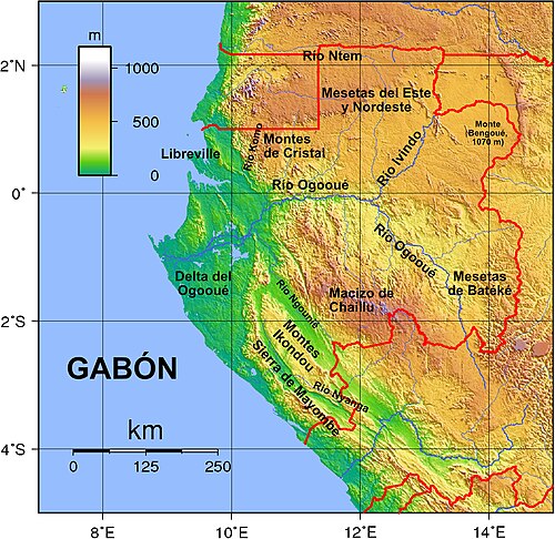 Gabon - Topografia