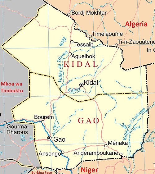 Mapa Gao-Kidal