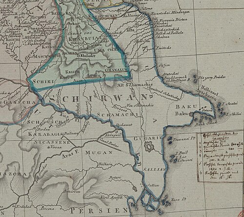 Szirwan, narysowana przez I.C.M. Reinecke 1804