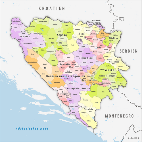 Gminy Bośni i Hercegowiny 2020