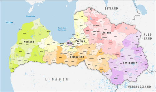 Gminy Łotwy 2020