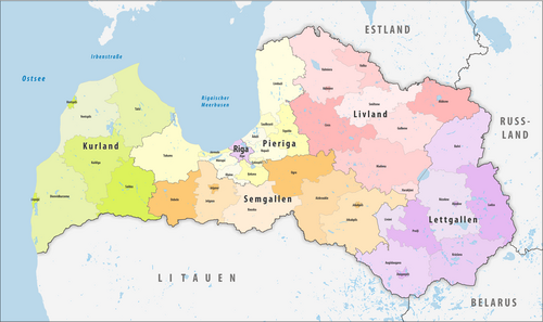 Gminy Łotwy 2022