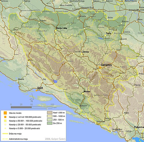 Ogólna mapa BiH