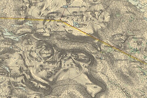 Mapa sztabu generalnego 1932 Matsdal